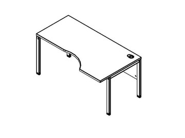 Эргономичный стол XMCET 149R, правый, 1400х900х750 в Подольске