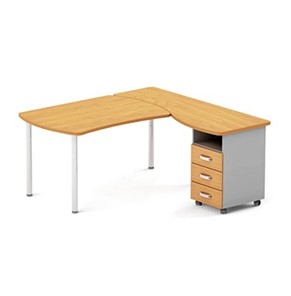 Письменный угловой стол Boston DIR-200 (металлический каркас) в Одинцово