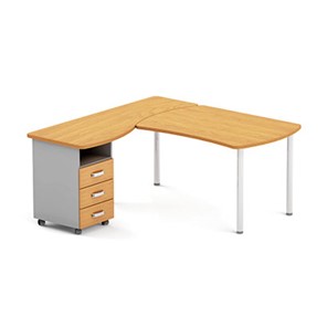 Угловой письменный стол Boston DIL-180 (металлический каркас) в Одинцово
