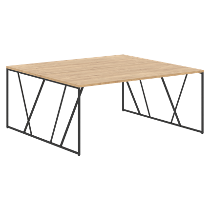 Двойной стол LOFTIS Дуб Бофорд  LWST 1716 (1760х1606х750) в Химках - изображение
