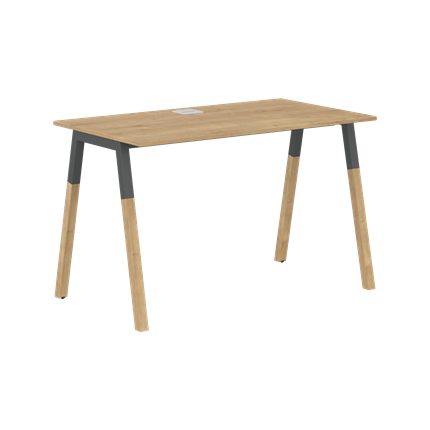 Письменный стол FORTA Дуб Гамильтон-Черный графит-Бук FST 1167 (1180х670х733) в Химках - изображение