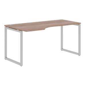 Письменный стол с боковым левым выступом XTEN-Q Дуб-сонома-серебро XQCET 169 (L) (1600х900х750) в Подольске