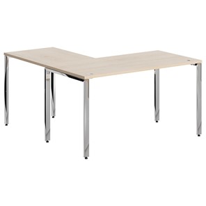 Письменный угловой  стол для персонала правый XTEN GLOSS  Бук Тиара  XGCT 1415.1 (R) (1400х1500х750) в Химках