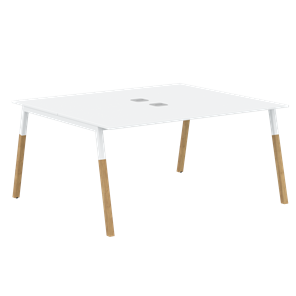 Переговорный стол FORTA Белый-Белый-Бук FWST 1513 (1580x1346x733) в Одинцово