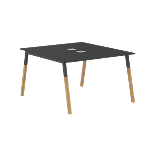 Стол для переговоров FORTA Черный Графит-Черный Графит-Бук  FWST 1113 (1180x1346x733) в Одинцово