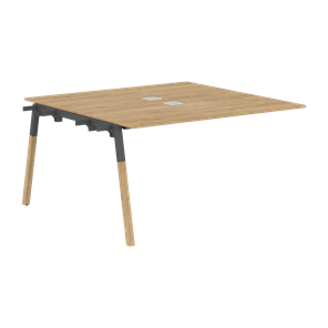 Переговорный стол FORTA Дуб Гамильтон-Черный графит-Бук FIWST 1313 (1380х1346х733) в Одинцово