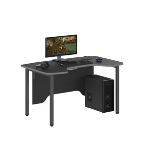 Компьютерный стол SKILLL SSTG 1385, (1360x850x747),  Антрацит /Металлик в Одинцово