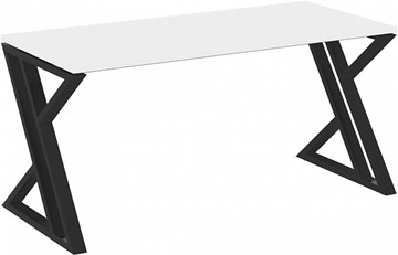 Письменный стол Loft VR.L-SRZ-4.7, Белый Бриллиант/Черный металл в Подольске