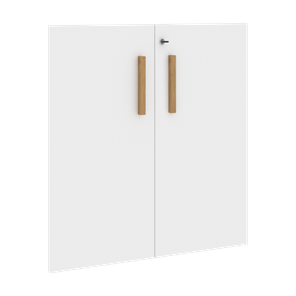 Двери для шкафов низкие с замком FORTA Белый FLD 40-2(Z) (794х18х766) в Одинцово