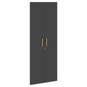 Высокие двери для шкафов с замком FORTA Черный Графит FHD 40-2(Z)  (794х18х1932) в Одинцово