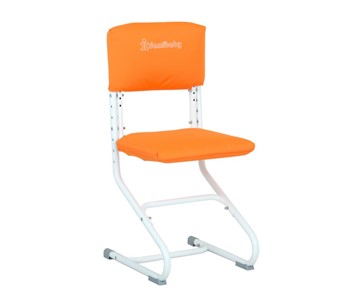 Комплект чехлов на сиденье и спинку стула СУТ.01.040-01 Оранжевый, Замша в Одинцово