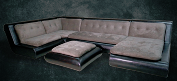 П-образный диван Шад Эвелина со столом-пуфом в Одинцово