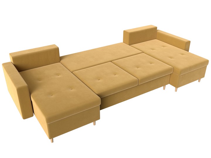 П-образный диван Белфаст, Желтый (Микровельвет) в Подольске - изображение 2