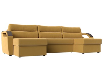 П-образный диван Форсайт, Желтый (Микровельвет) в Химках