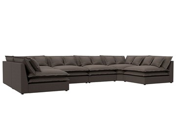 П-образный диван Лига-040, Амур коричневый (рогожка) в Химках