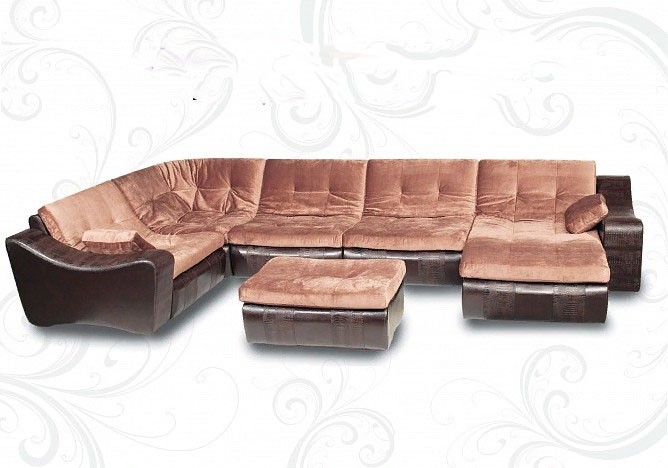 П-образный диван Плимут-Лувр 410х230х175 в Одинцово - изображение 1