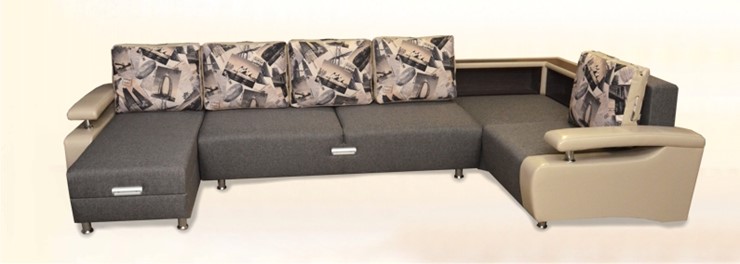 П-образный диван Престиж-15 люкс с полкой в Москве - изображение 2