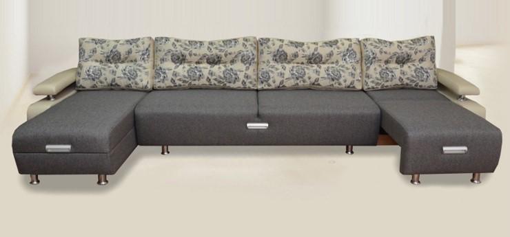 П-образный диван Престиж-15 микс в Одинцово - изображение 1