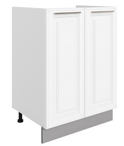 Шкаф рабочий Мишель под мойку L600 (2 дв. гл.) эмаль (белый/белый) в Подольске