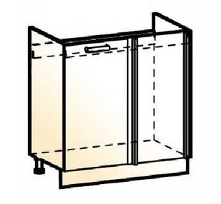 Шкаф рабочий под мойку угловой Стоун L800 (1 дв. гл.) в Подольске