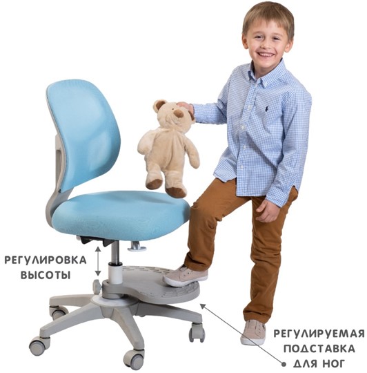 Детское кресло Holto-22 голубое в Москве - изображение 2