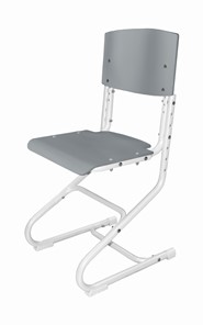 Регулируемый детский стул СУТ.01 Фанера (рост от 130 см), Серый в Химках