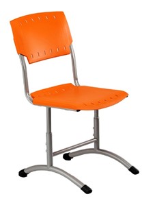 Детский стул регулируемый Отличник.3 3-5, Оранжевый RAL 2003/Светло-серый в Подольске