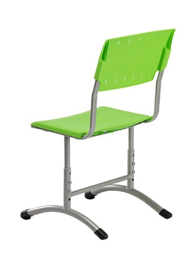 Детский стул регулируемый Отличник.3 5-7, Салатовый RAL 6038/Светло-серый в Подольске - изображение 1