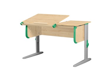 Детский стол-трансформер 1/75-40 (СУТ.25) Бежевый/Серый/Зеленый в Серпухове