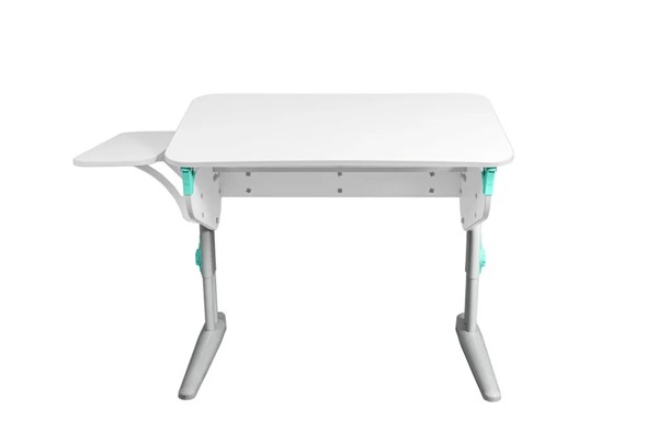 Детский стол-трансформер 5/100 (СУТ.46) + Polka_b 5/550 Рамух белый/серый/Аквамарин в Подольске - изображение