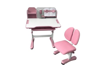 Растущая парта + стул Vivo Pink FUNDESK в Москве - предосмотр 3