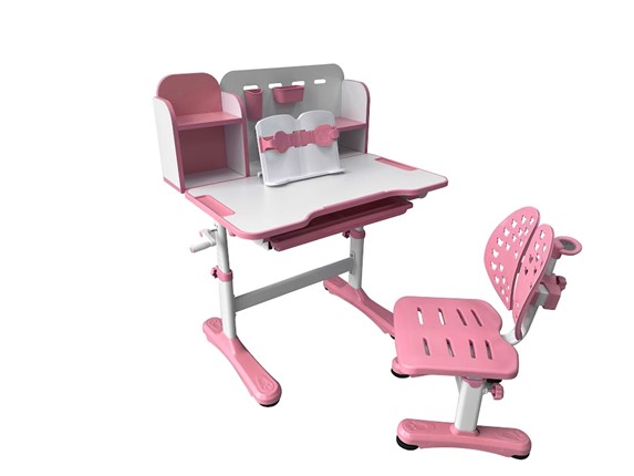 Растущая парта + стул Vivo Pink FUNDESK в Москве - изображение