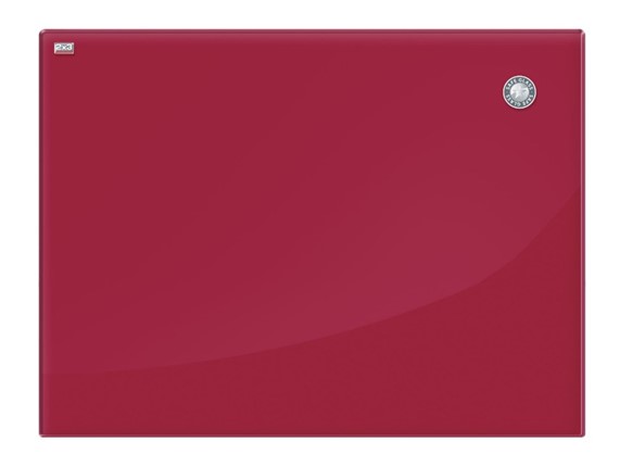 Доска магнитно-маркерная стеклянная 2х3 OFFICE TSZ86 R, 60x80 см, красная в Химках - изображение