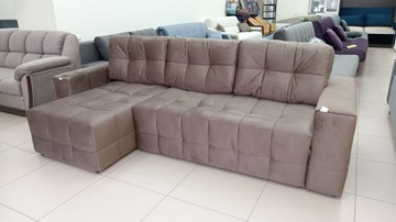 Угловой диван с оттоманкой Реал ДУ Graund 03 велюр в Серпухове