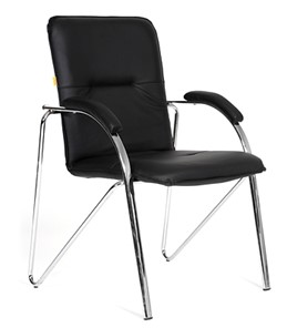 Кресло офисное CHAIRMAN 850 Экокожа Terra 118 черная в Серпухове - предосмотр