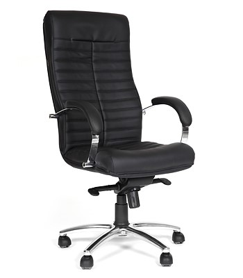 Кресло CHAIRMAN 480 Экокожа премиум черная в Химках - изображение
