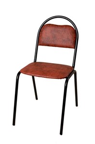 Офисный стул Стандарт СРП-033 Эмаль коричневый кожзам в Одинцово